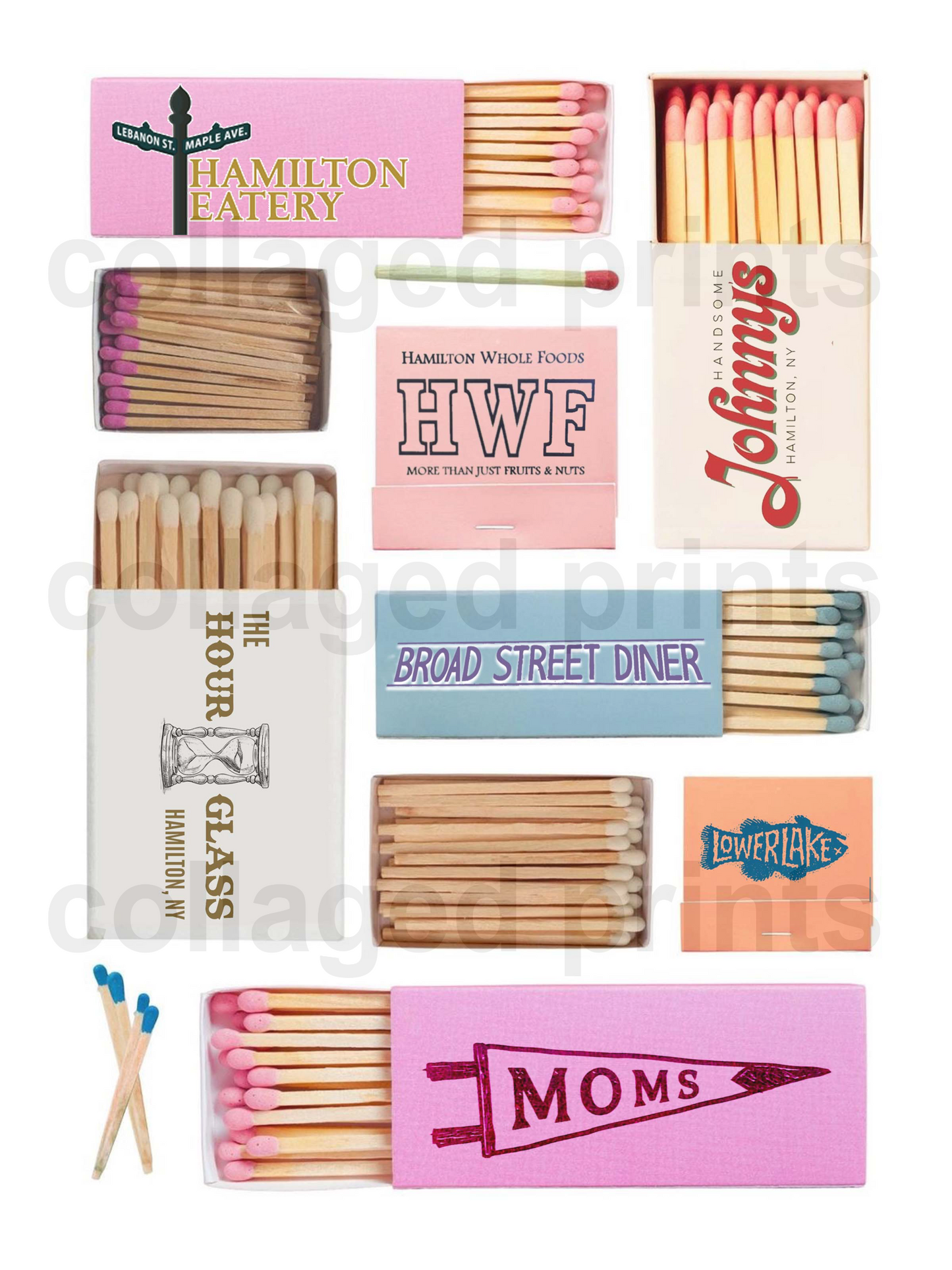 Pink Matchbook Print