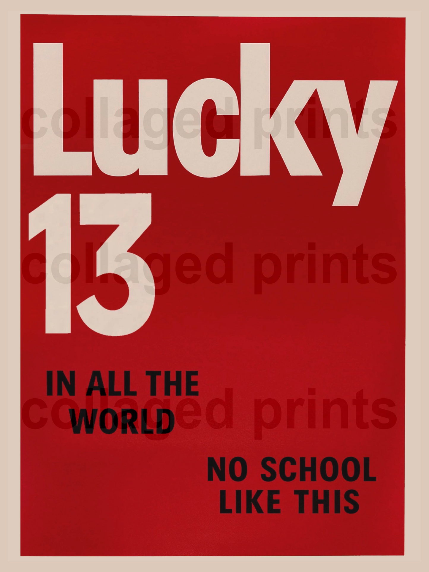 Lucky 13 Print
