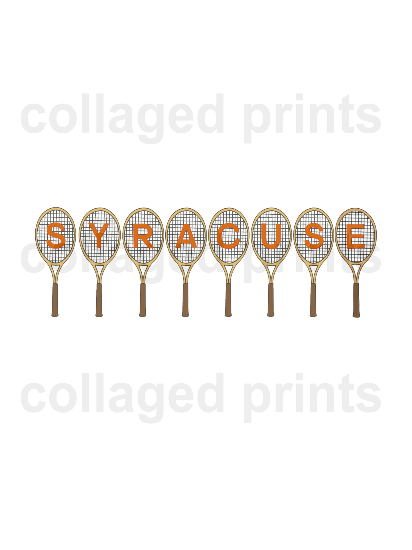 Syracuse Racket Print