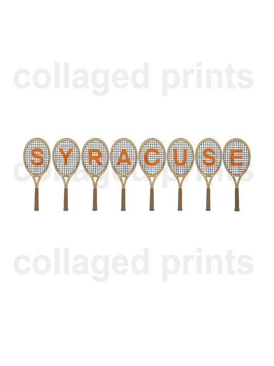 Syracuse Racket Print
