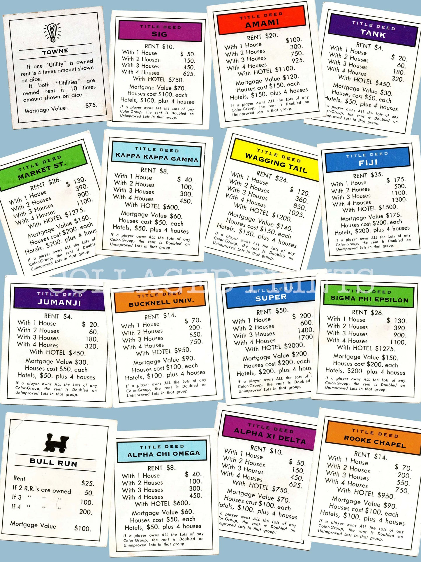 bucknell monopoly print