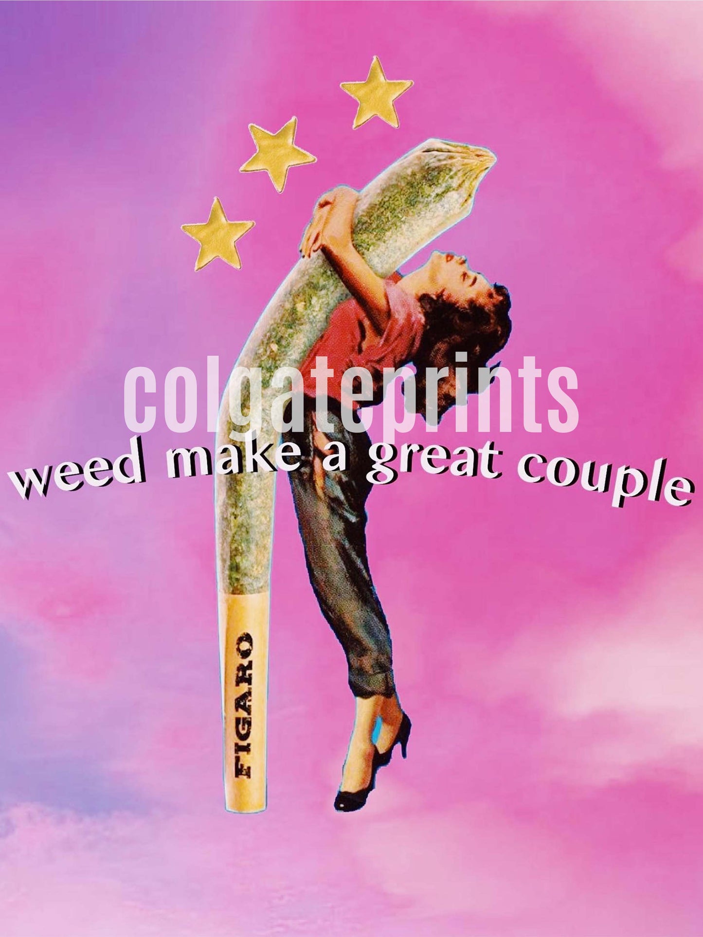 weed make a great couple print