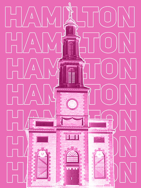 hamilton pink chapel print